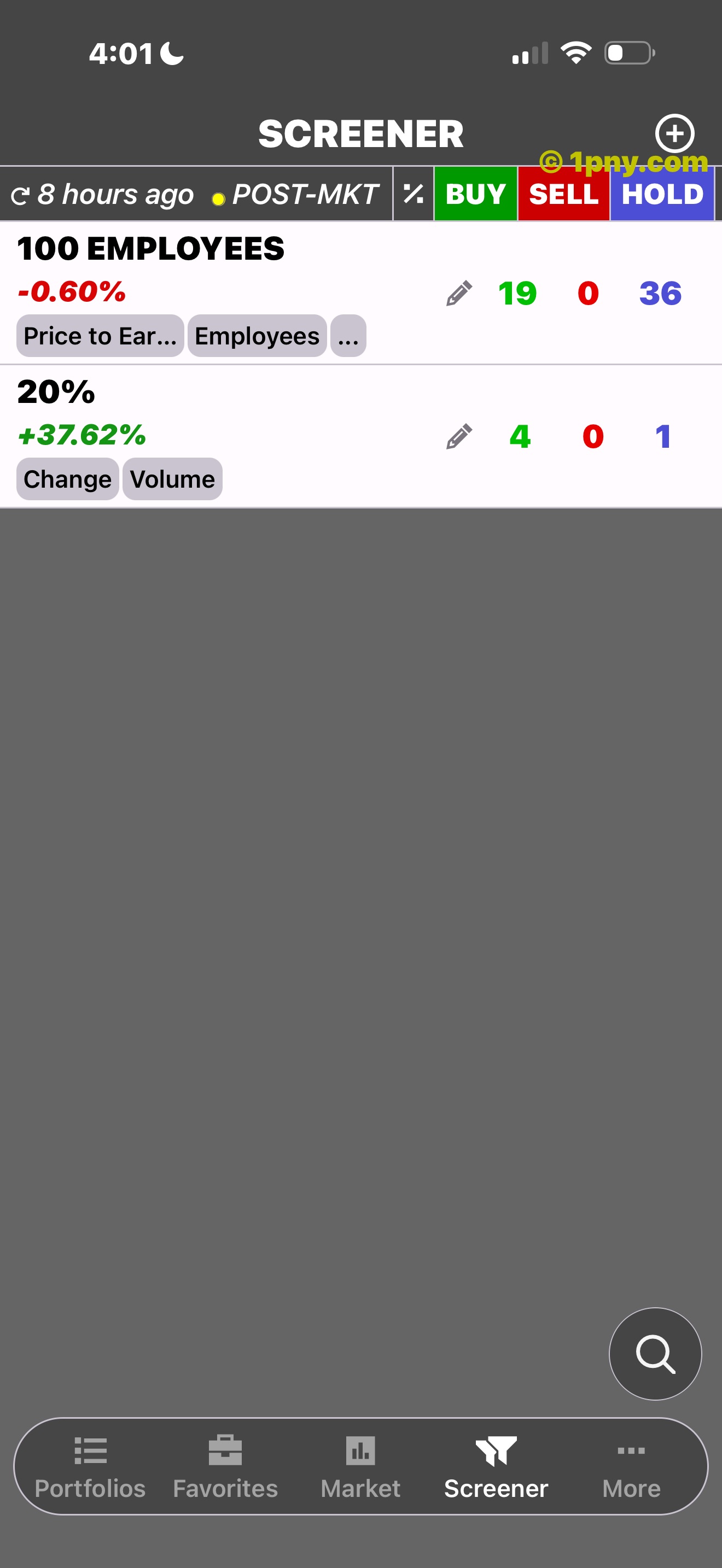 PennyGems screener library